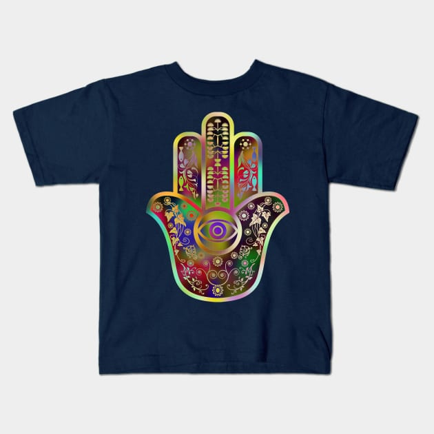 HAMSA Kids T-Shirt by aklara